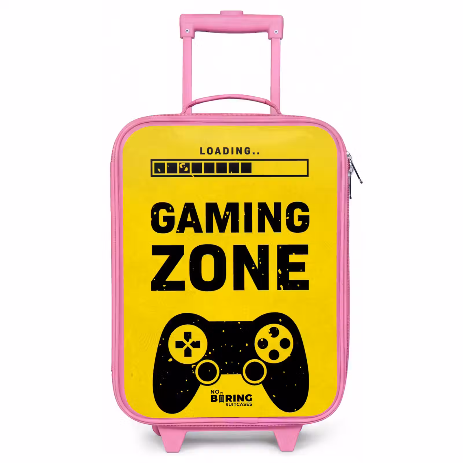 Children's suitcase - Pink - Black and yellow with gaming zone — 1