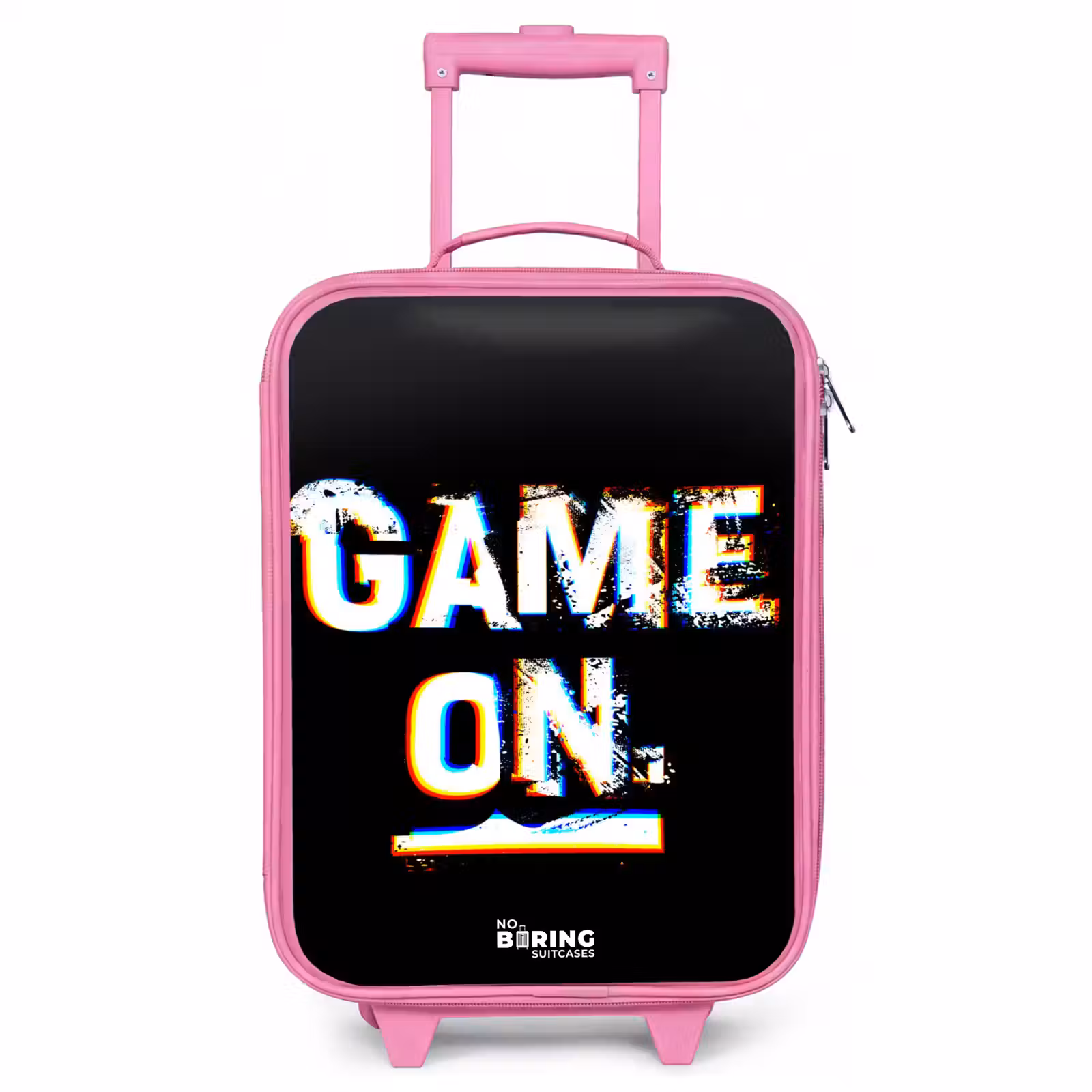 Children's suitcase - Pink - Game on in black and white — 1