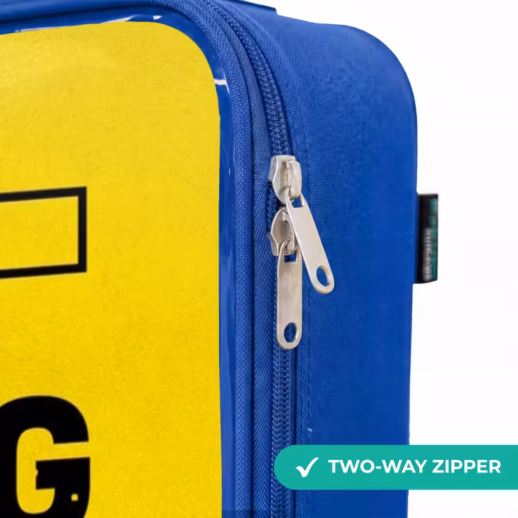 Children's suitcase - Blue - Black and yellow with gaming zone — 6
