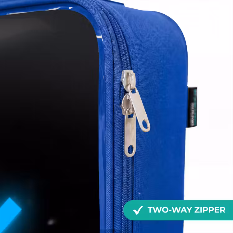 Children's suitcase - Blue - Bright blue cross in a night scene — 6