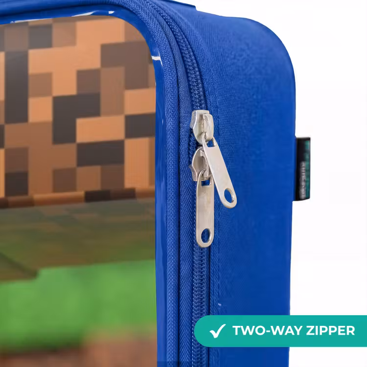 Children's suitcase - Blue - Close-up with pixelated blocks — 6