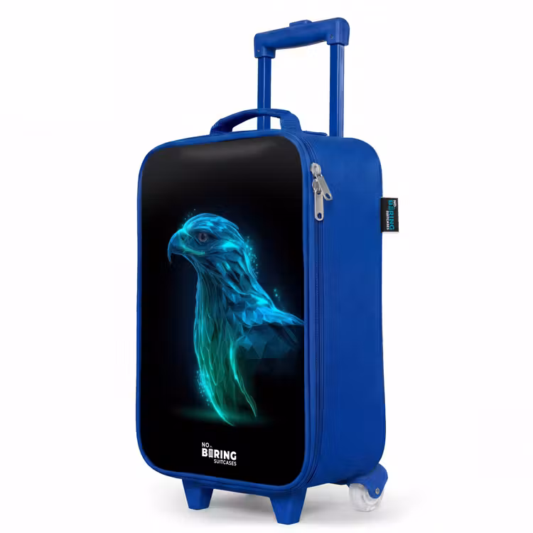 Children's suitcase - Blue - Digital eagle in profile — 5