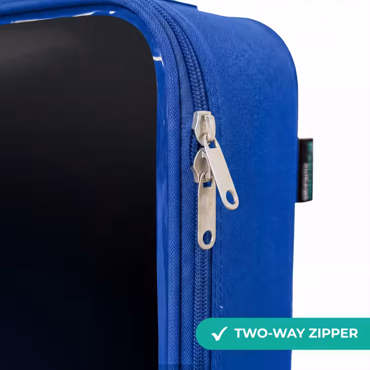 Children's suitcase - Blue - Neon silhouette of a chimpanzee — 6