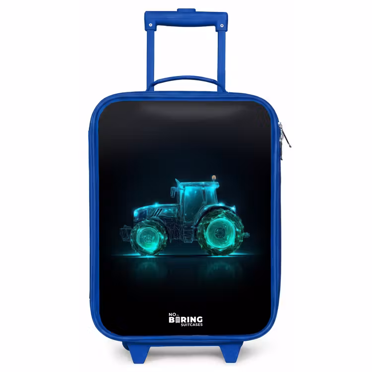 Children's suitcase - Blue - Neontractor on black background — 1