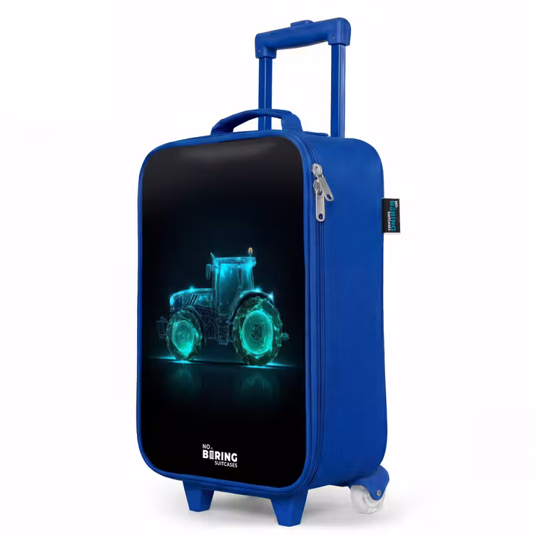 Children's suitcase - Blue - Neontractor on black background — 5