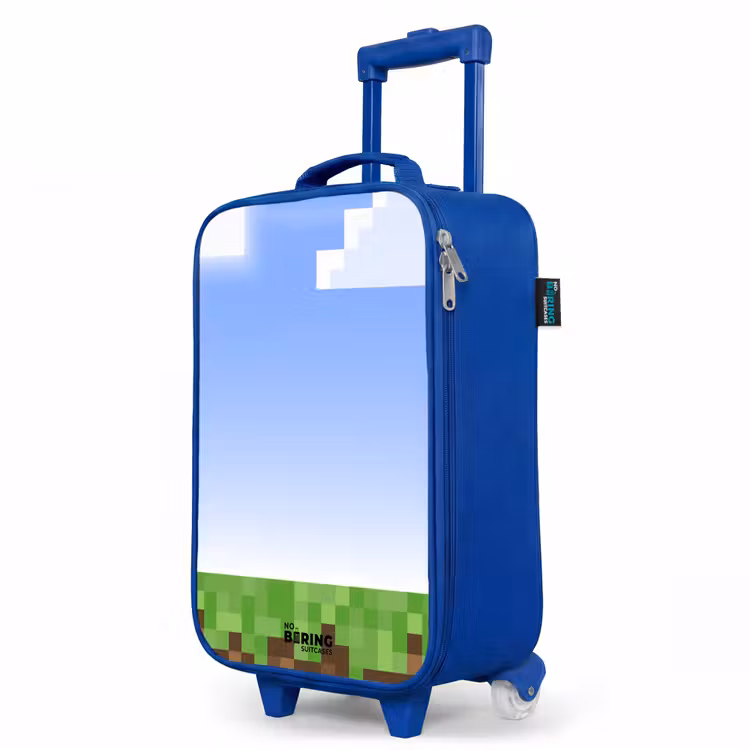 Children's suitcase - Blue - Pixel world — 5