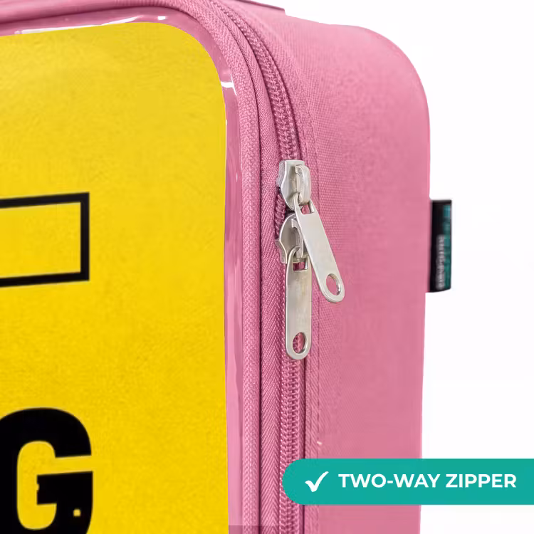 Children's suitcase - Pink - Black and yellow with gaming zone — 4