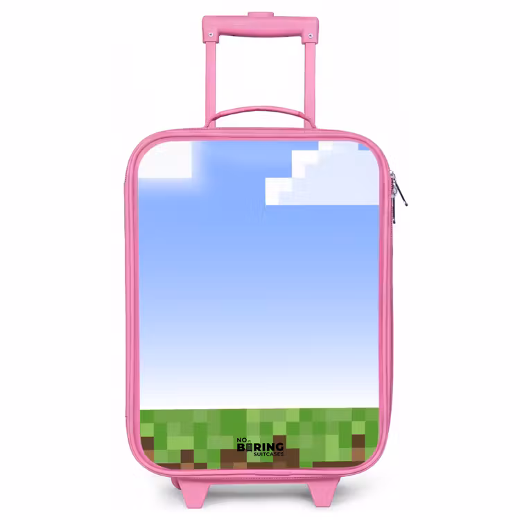 Children's suitcase - Pink - Pixel world — 1