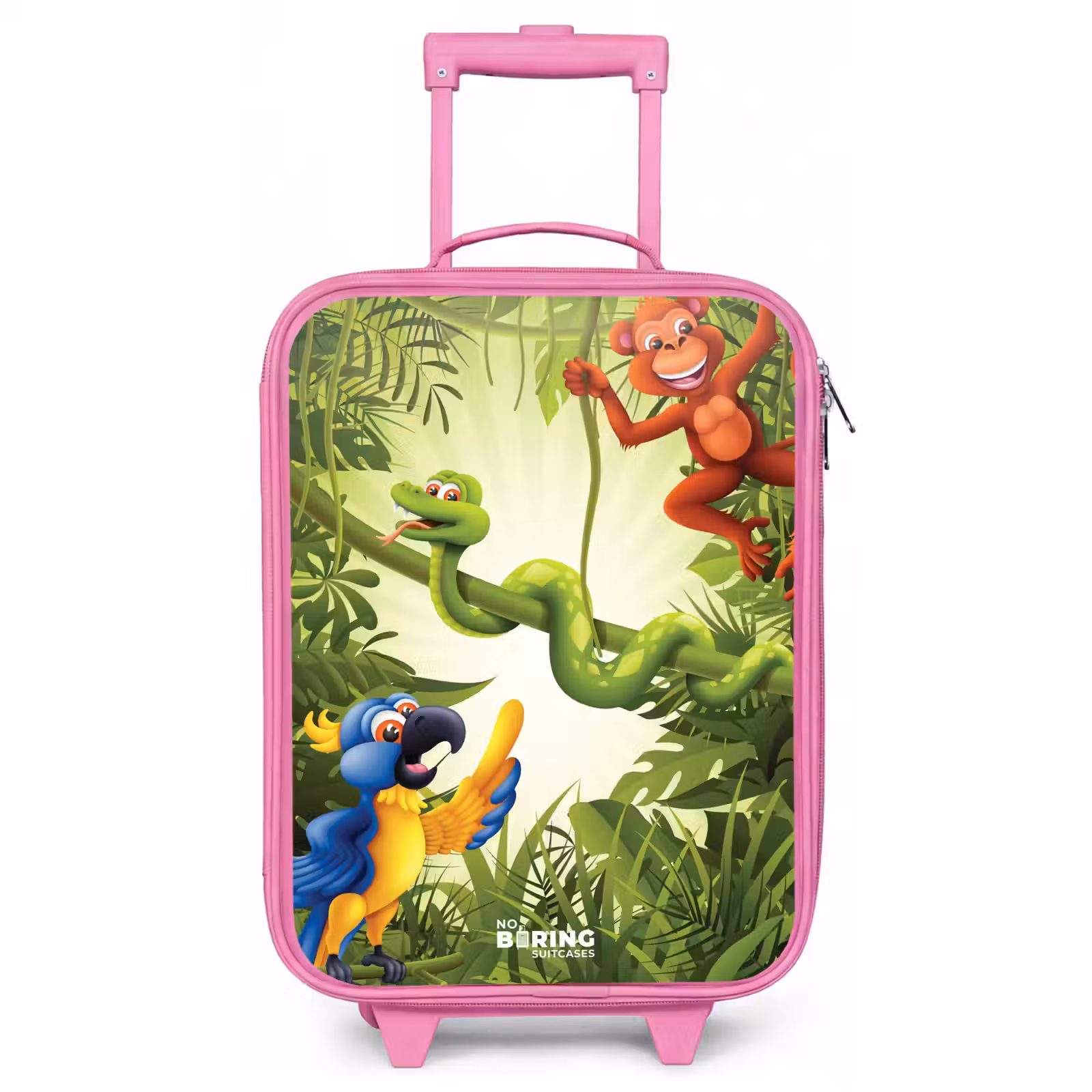 Children's suitcase - Pink - Animals in the jungle — 1