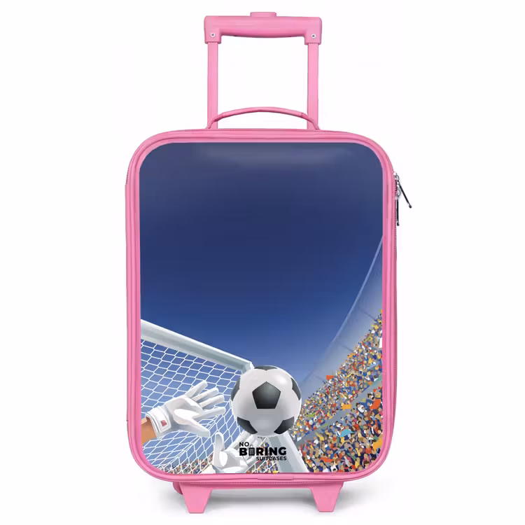 Children's suitcase - Pink - Goalkeeper stopping a soccer ball — 1