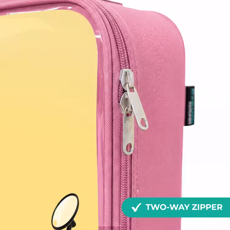 Children's suitcase - Pink - Snail with motorcycle helmet — 4