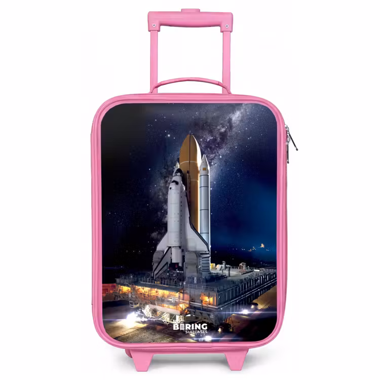 Children's suitcase - Pink - Space shuttle that can take off — 1