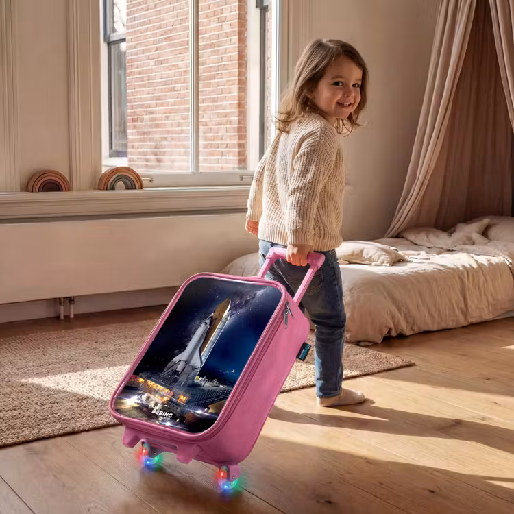 Children's suitcase - Pink - Space shuttle that can take off — 2