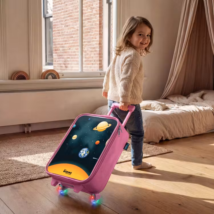 Children's suitcase - Pink - Space with planets — 2