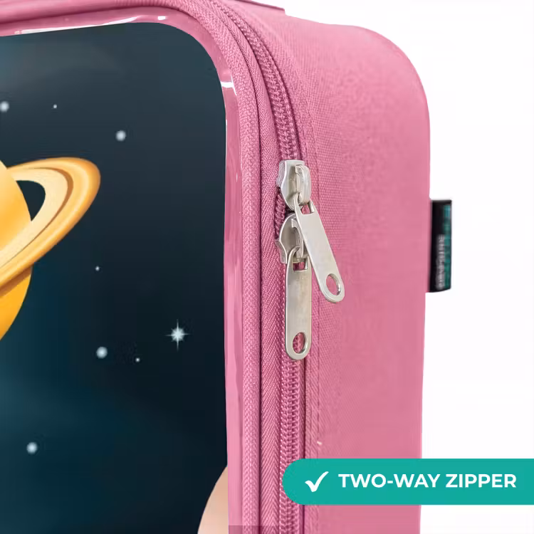 Children's suitcase - Pink - Space with planets — 4