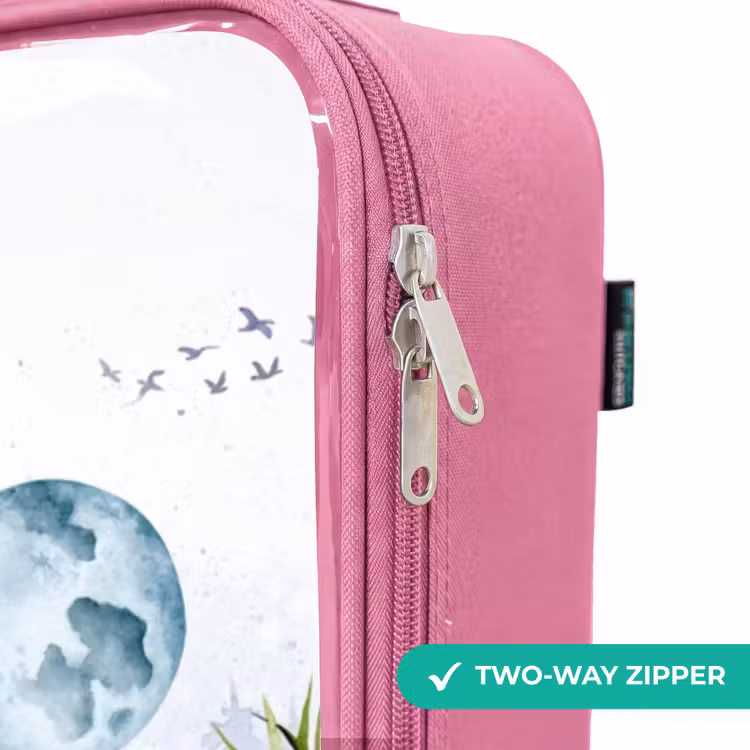 Children's suitcase - Pink - Van with all the animals — 4