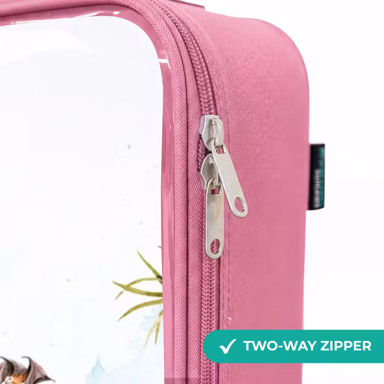 Children's suitcase - Pink - Van with dinos — 4