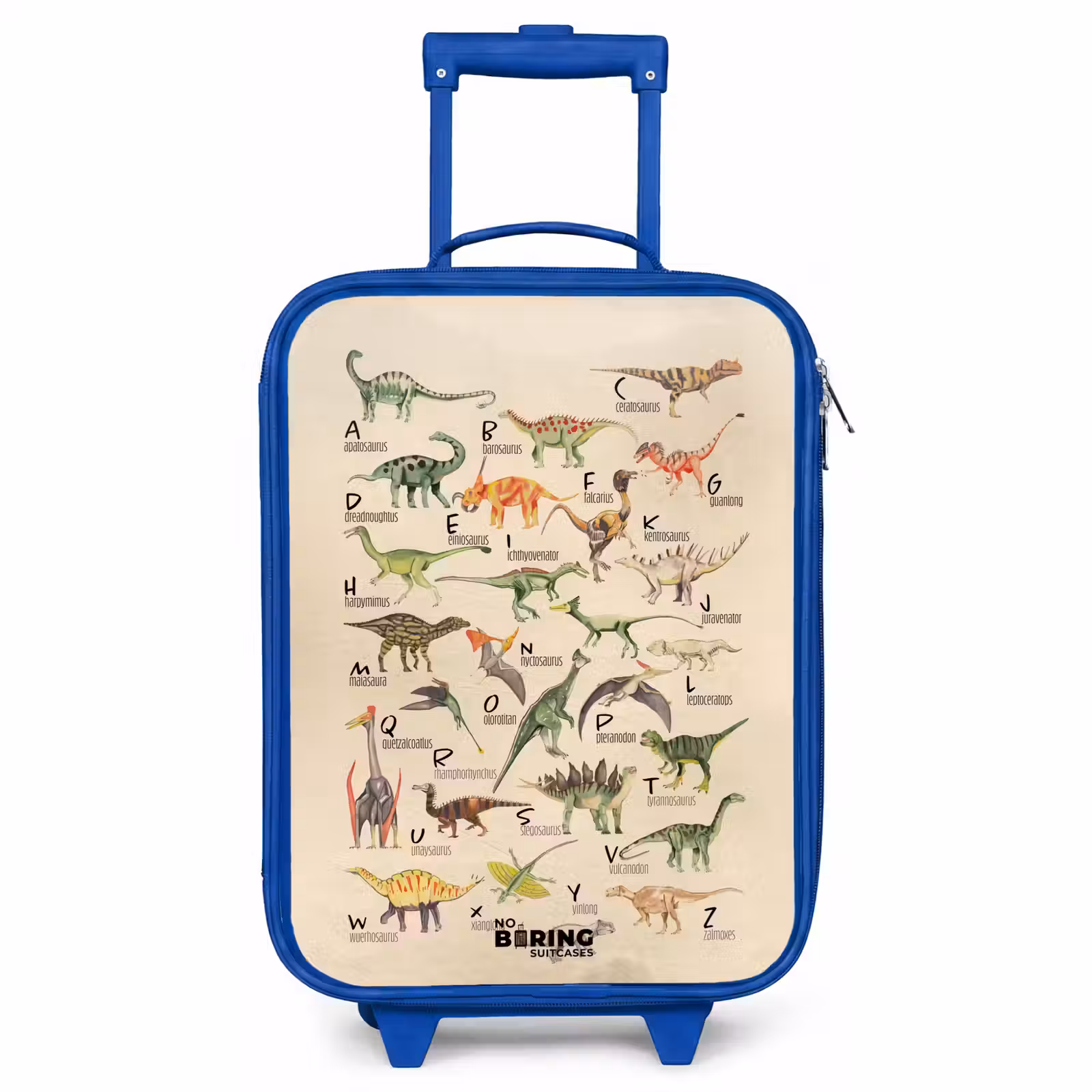Children's suitcase - Blue - Dino alphabet — 1