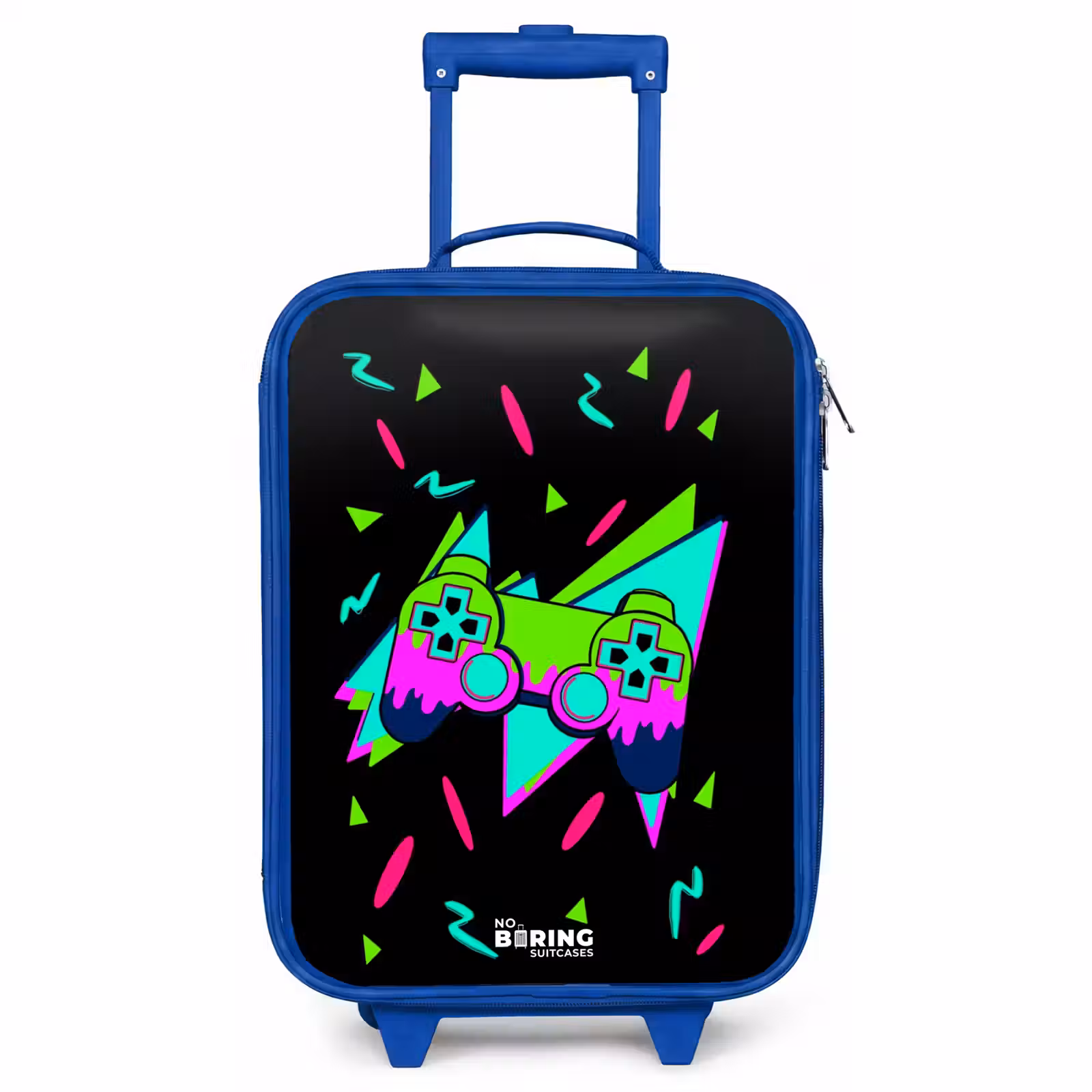 Children's suitcase - Blue - Neon controller on black — 1