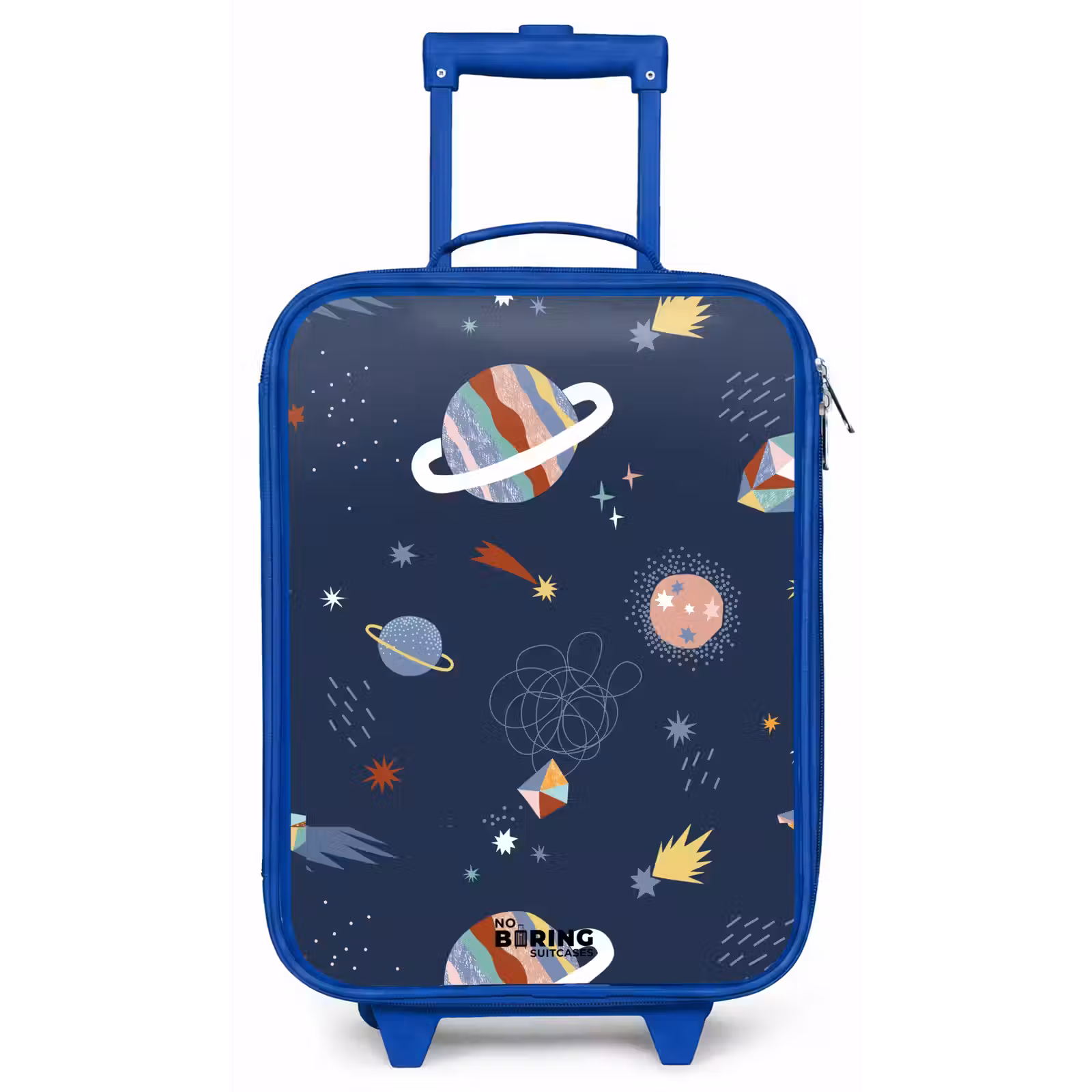Children's suitcase - Blue - Planets in the sky — 1