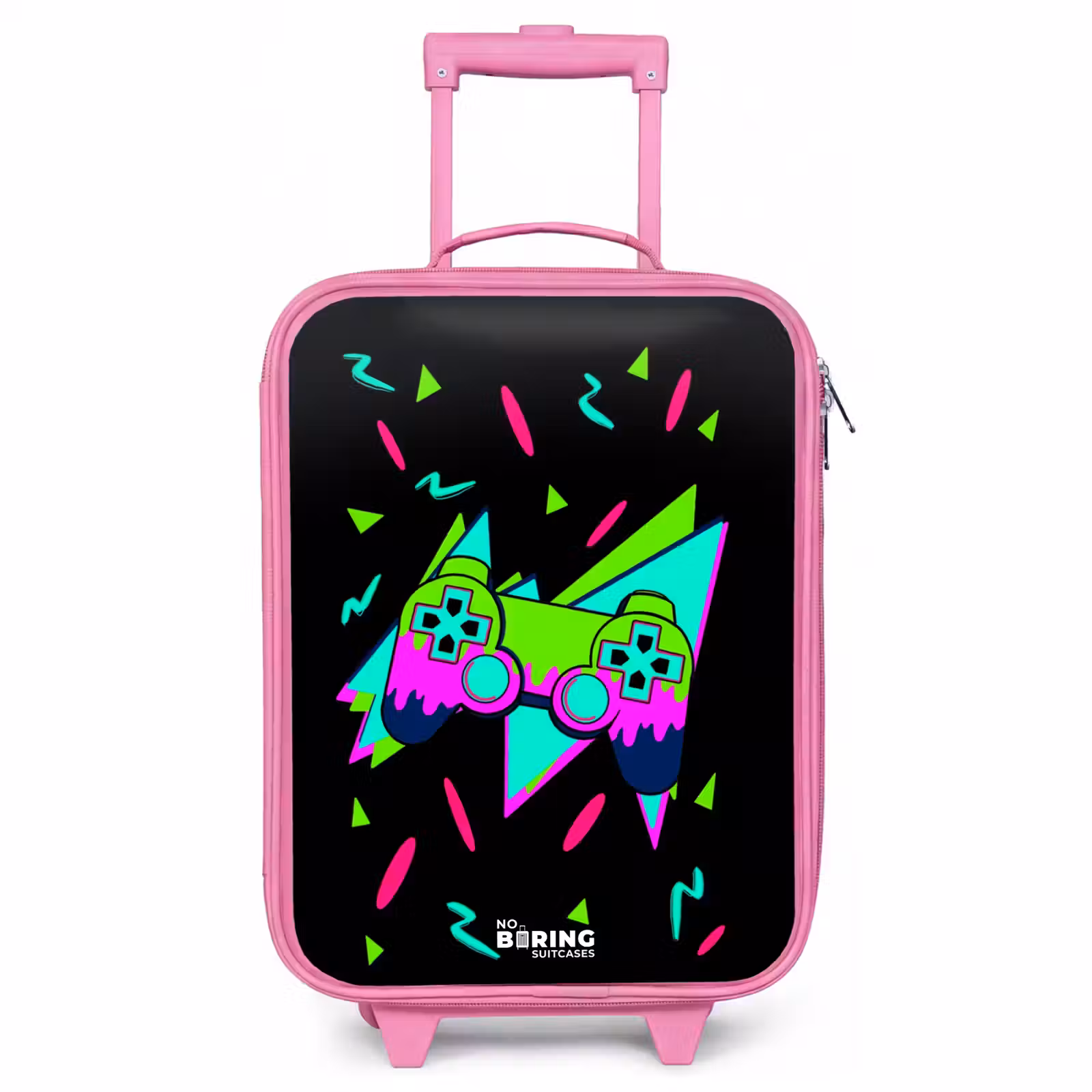 Children's suitcase - Pink - Neon controller on black — 1