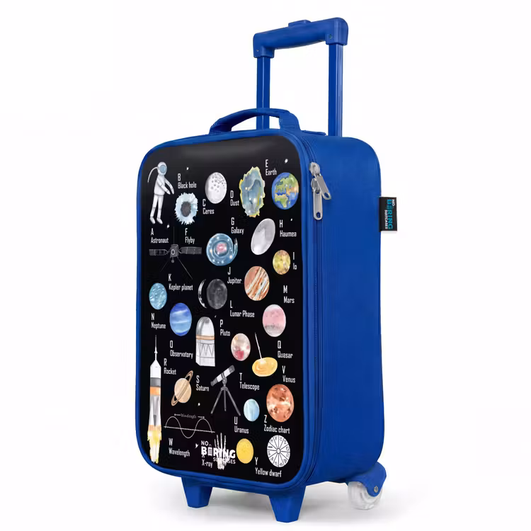 Children's suitcase - Blue - Alphabet in space theme — 5