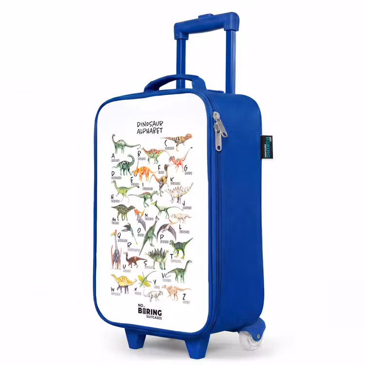 Children's suitcase - Blue - Alphabet of dinosaurs — 5