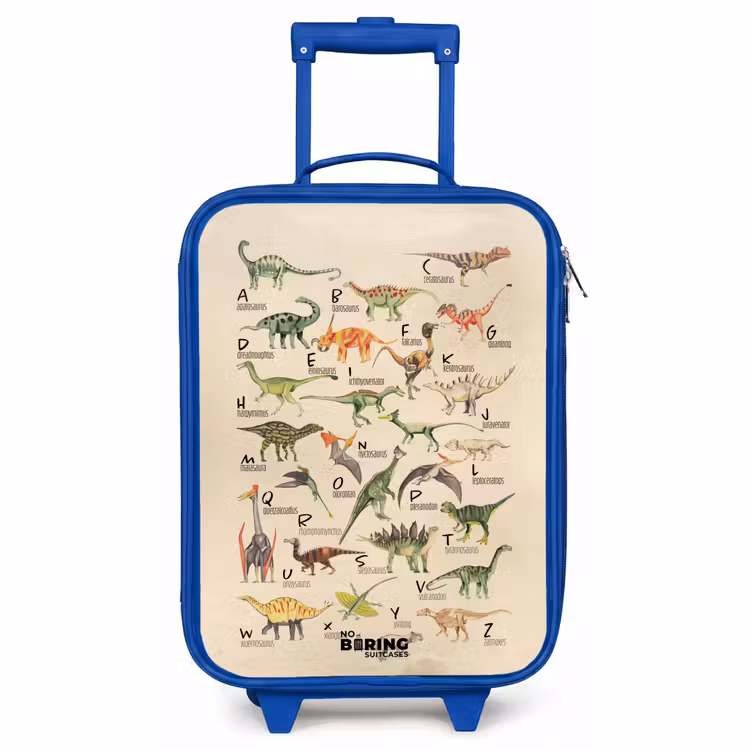 Children's suitcase - Blue - Dino alphabet — 1