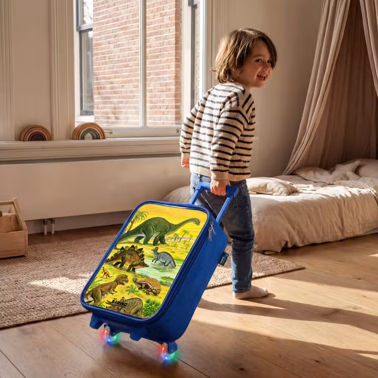 Children's suitcase - Blue - Dinos by the water — 2