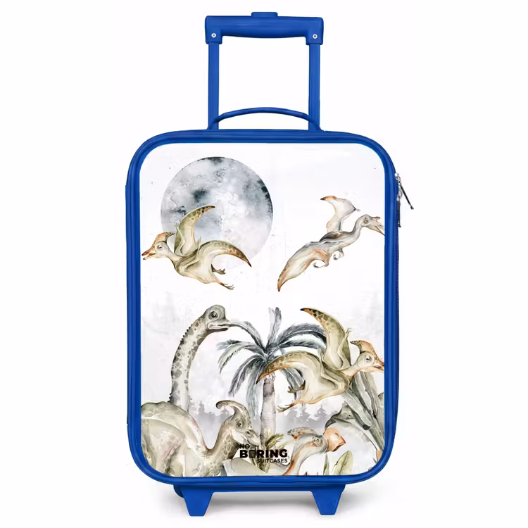 Children's suitcase - Blue - Dinos in the jungle — 1