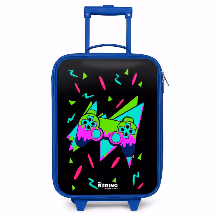 Children's suitcase - Blue - Neon controller on black — 1