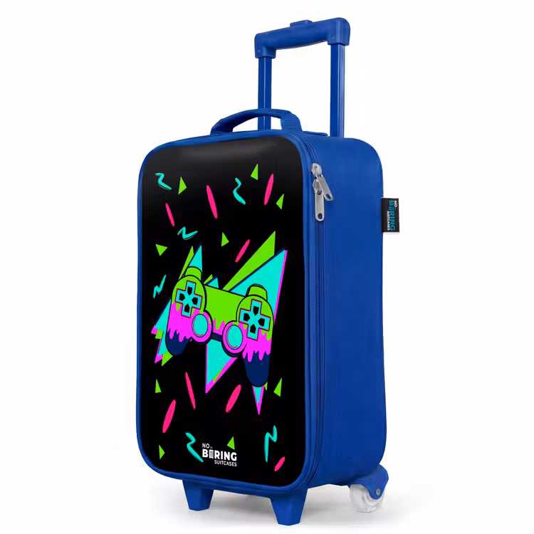 Children's suitcase - Blue - Neon controller on black — 5
