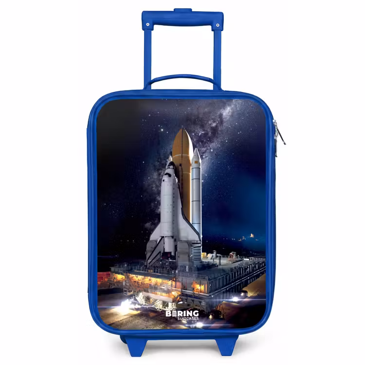 Children's suitcase - Blue - Space shuttle that can take off — 1