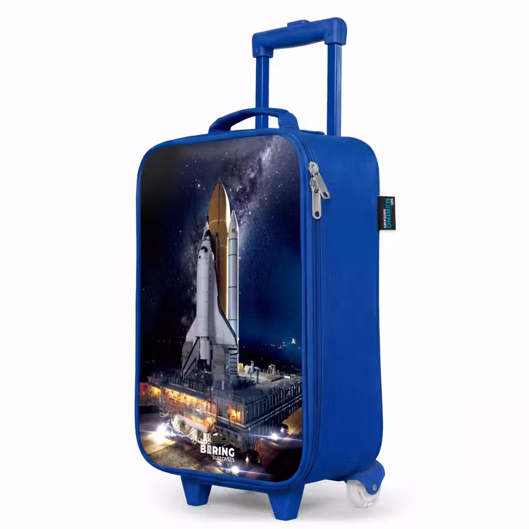 Children's suitcase - Blue - Space shuttle that can take off — 5