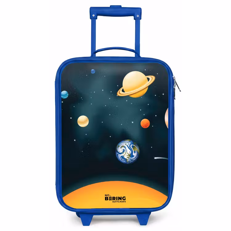 Children's suitcase - Blue - Space with planets — 1