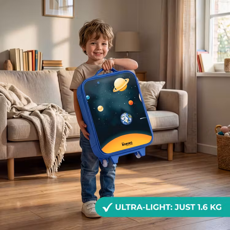 Children's suitcase - Blue - Space with planets — 3