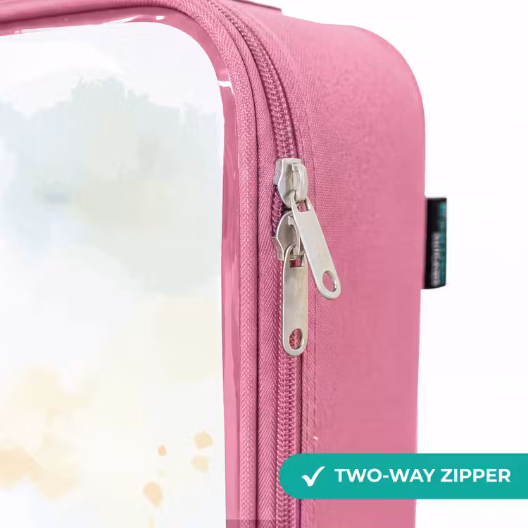 Children's suitcase - Pink - Rocking monkey made of watercolor — 4