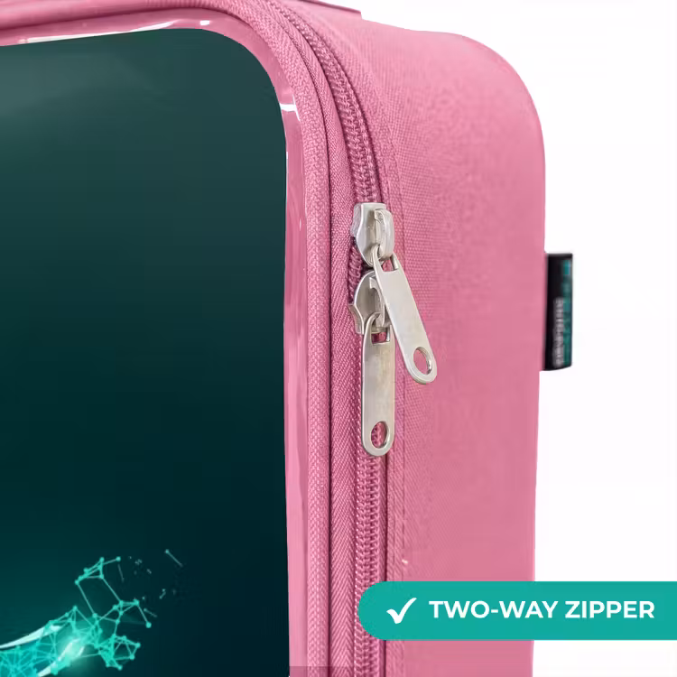 Children's suitcase - Pink - Soccer player forcefully kicks in digital form — 4