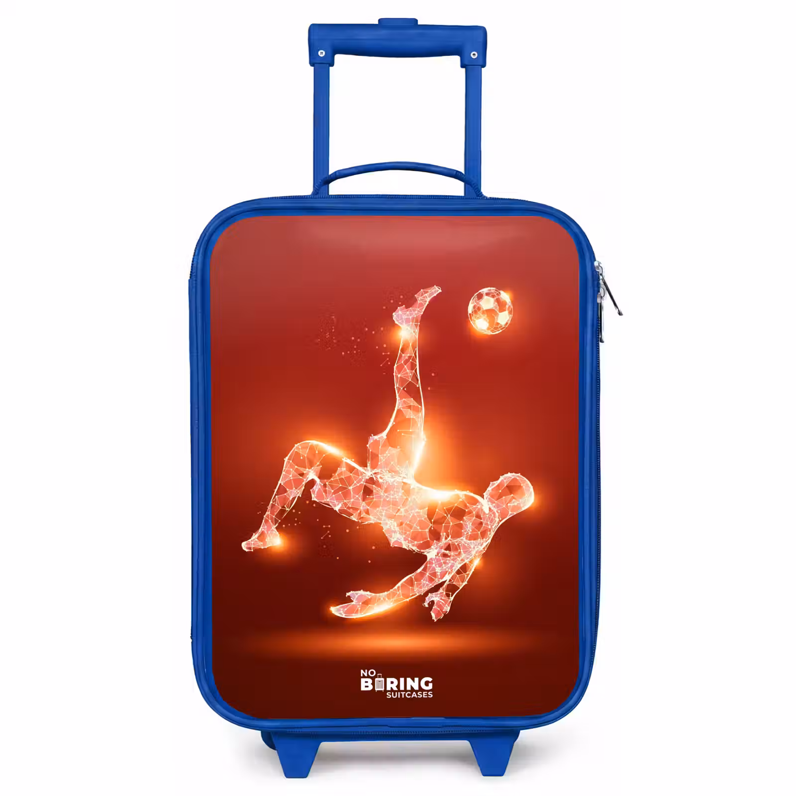 Children's suitcase - Blue - Red glowing soccer player in action — 1