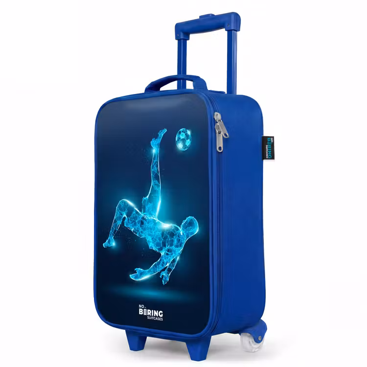 Children's suitcase - Blue - Omake in blue neon soccer — 5