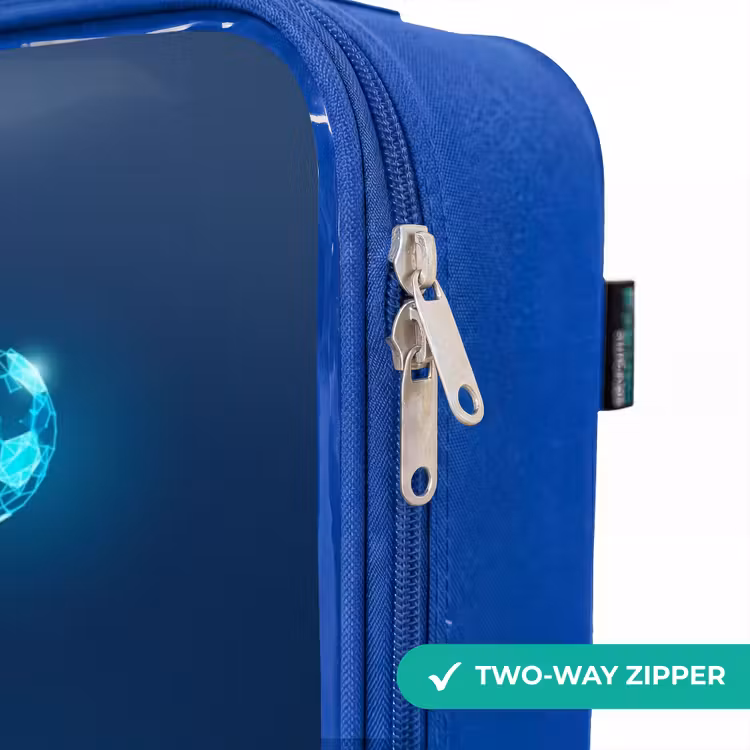 Children's suitcase - Blue - Omake in blue neon soccer — 6