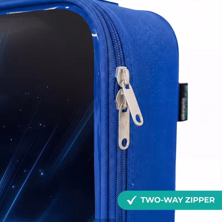 Children's suitcase - Blue - Space rocket takes off in nocturnal light show — 6