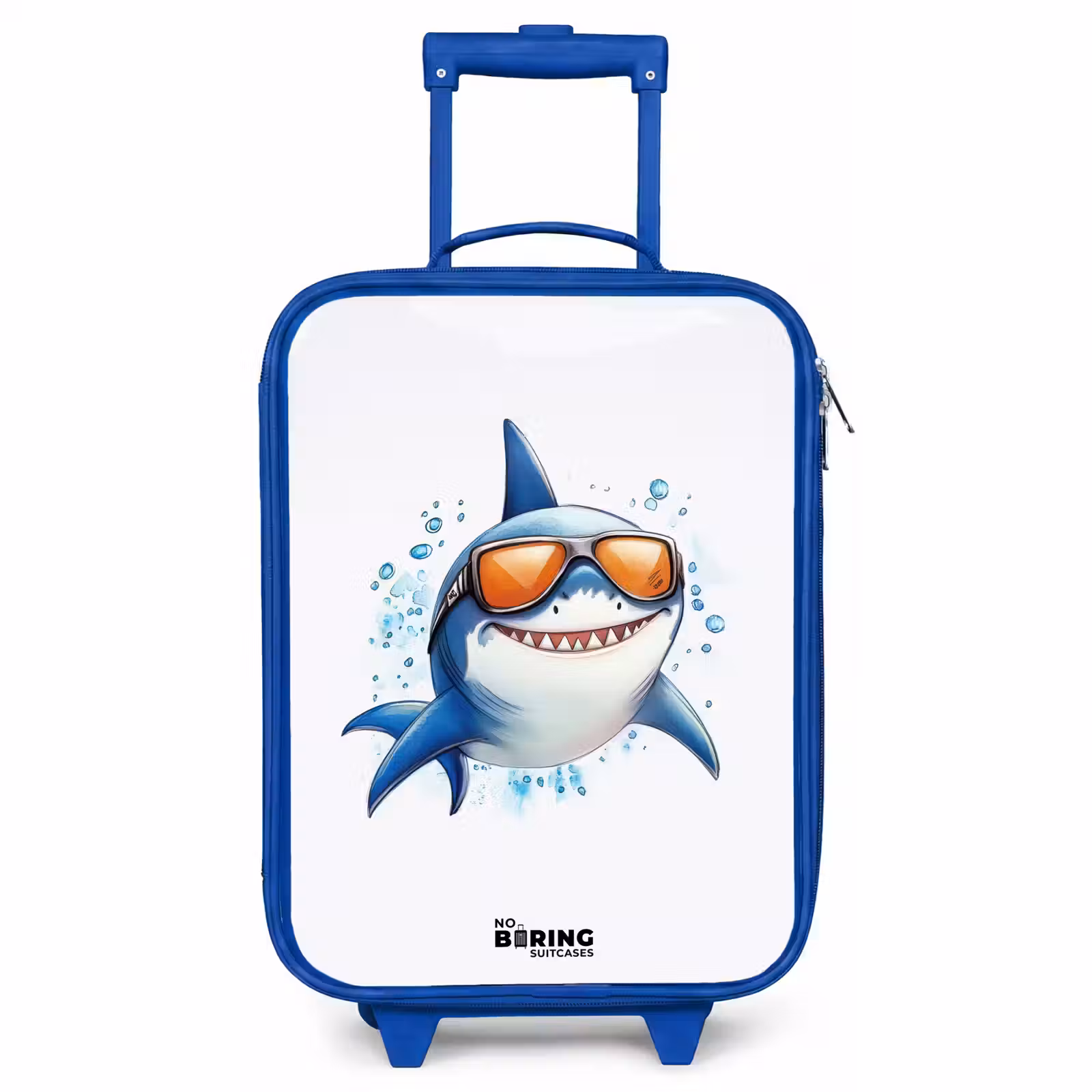 Children's suitcase - Blue - Cool shark with sunglasses in the water — 1