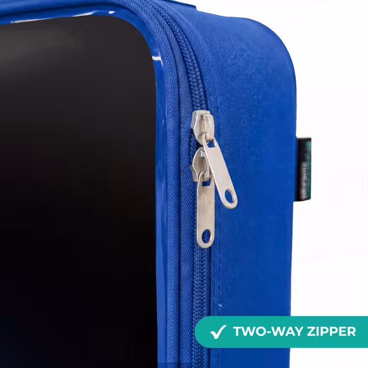 Children's suitcase - Blue - Digital T-Rex in blue light field — 6
