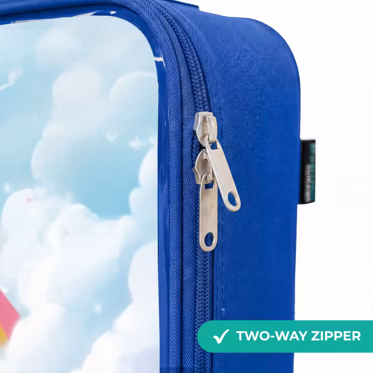 Children's suitcase - Blue - Princess and dino in a colorful world — 6