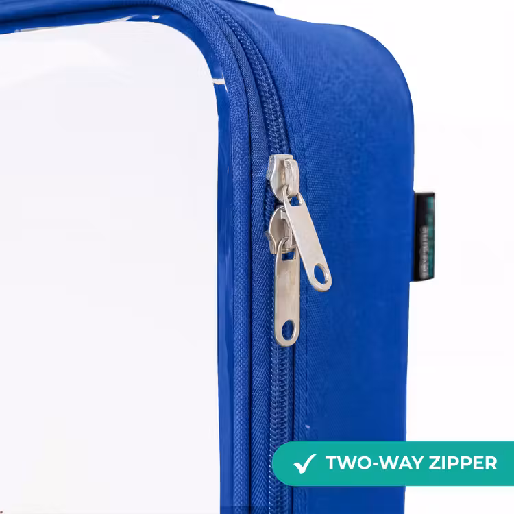 Children's suitcase - Blue - White unicorn with pink mane — 6