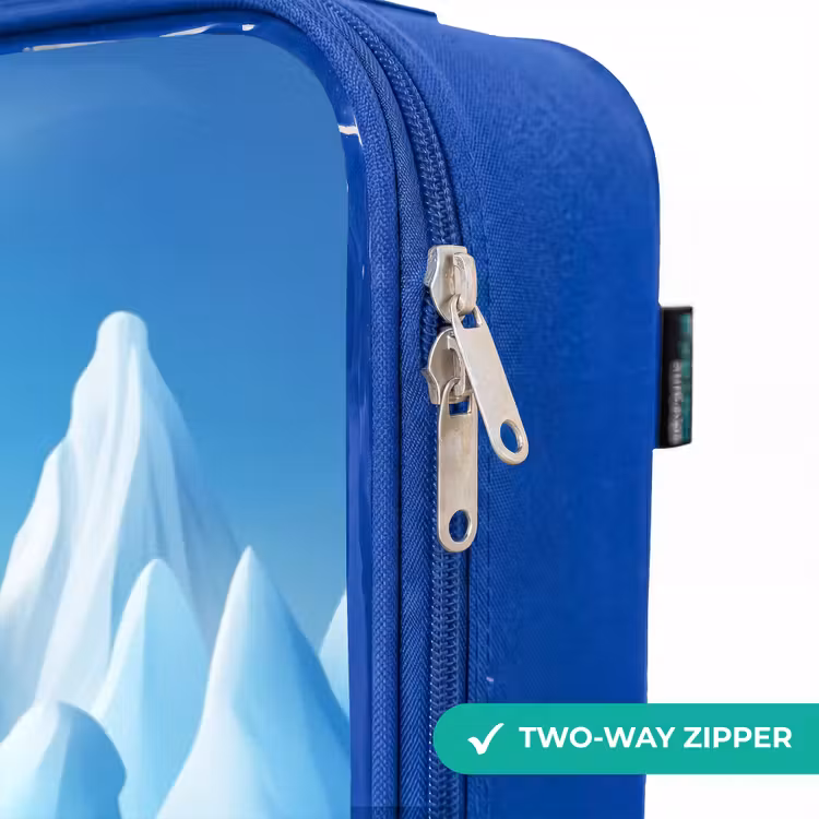 Children's suitcase - Blue - Penguin and polar bear on ice floes — 6