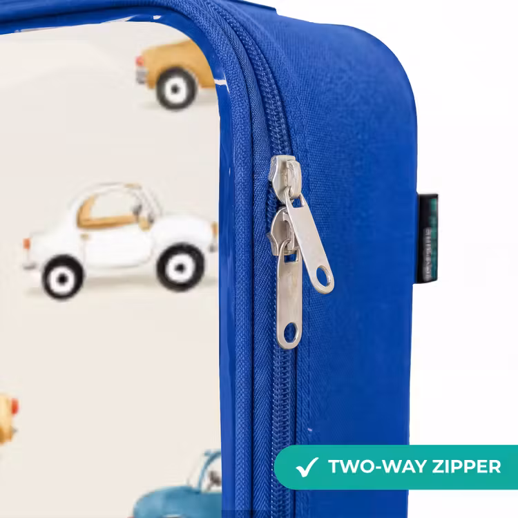 Children's suitcase - Blue - Colorful retro cars — 6
