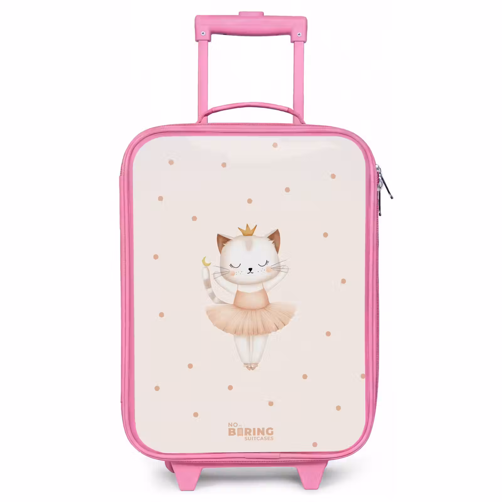 Children's suitcase - Pink - Ballerina kitten in beige colors — 1