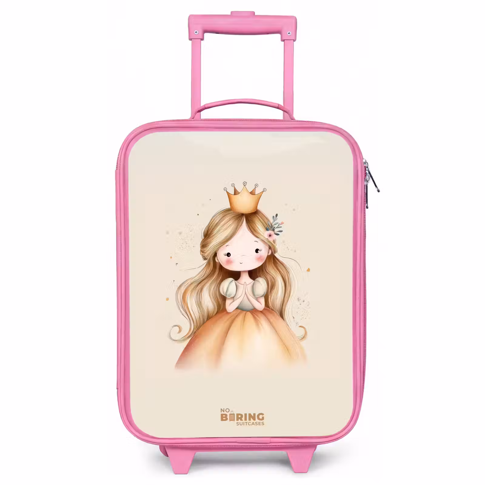 Children's suitcase - Pink - Princess in golden tones — 1